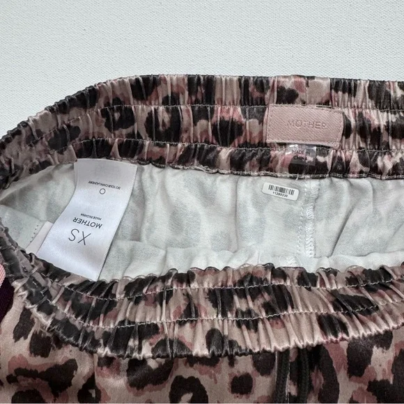 MOTHER The Lounger Leopard Print Ankle Track Pants‎ Size XS - Picture 6 of 9